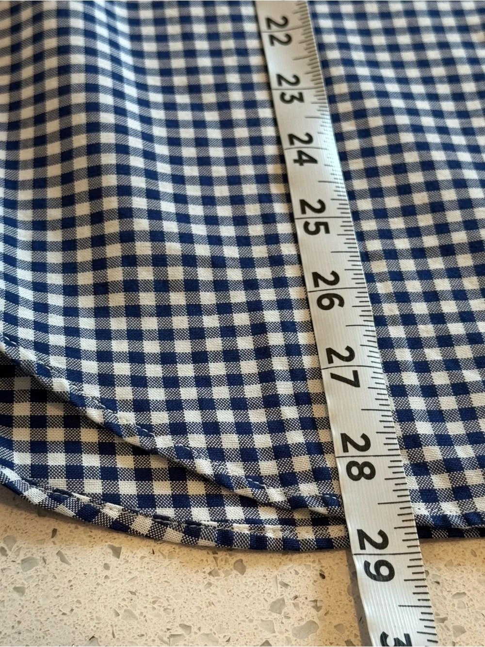 NWT J.Crew Slim Oxford Cloth Gingham Button Down Shirt Blue White Medium Classic